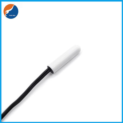 Punta de prueba plástica blanca del tubo de la cápsula de los sensores de temperatura de culata 10KΩ NTC
