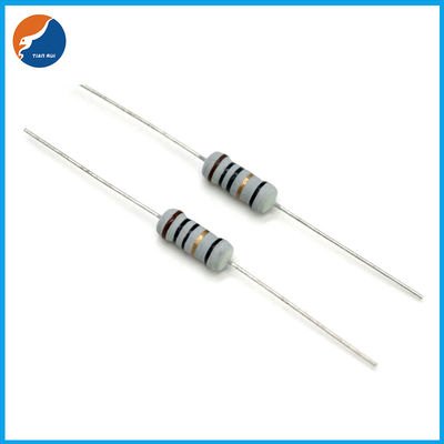 1 / Gris de capa del resistor 4W-5WS del cuerpo Wirewound del fusible para 0.01Ω-1KΩ