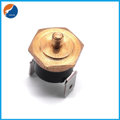 El interruptor termo M4 del disco del reset del interruptor semiautomático de la temperatura atornilla el termóstato de cobre KSD301
