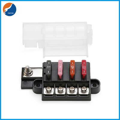 Caja compacta del bloque del fusible de la cuchilla de 4 maneras para ATC 0257 de la ATO 0287 fusibles automotrices del coche