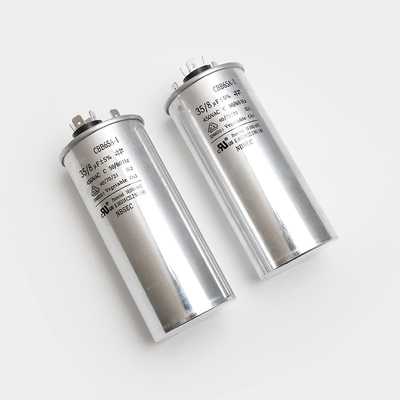 Condensador de la película del polipropileno 450VAC de 50/60HZ CBB65A-1 35uF 35/8uF el 5% para el lavado del congelador del acondicionador de aire