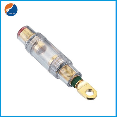 10x38m m 4/8GA EN tenedor del fusible del amplificador de las piezas del audio para el automóvil de los tenedores del fusible del tubo de cristal de la SALIDA AGU