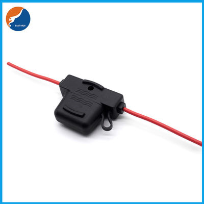 La prenda impermeable 8 de voltio de TR-505 12-24V alambre en línea de 10 AWG lleva el cajero automático auto MAXI Blade Fuse Holder del coche del indicador