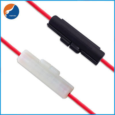 El tipo adhesivo latón del alambre de cobre entra en contacto con el tubo de cristal ignífugo de nylon en la línea tenedor del fusible