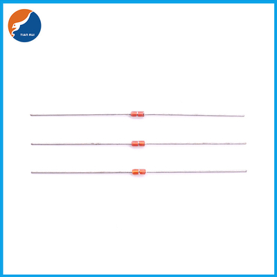 El tipo de salidas axiales de la cuenta de cristal MF58 encapsuló el OHMIO linear 180C del termistor 580 del PTC del silicio del silicón